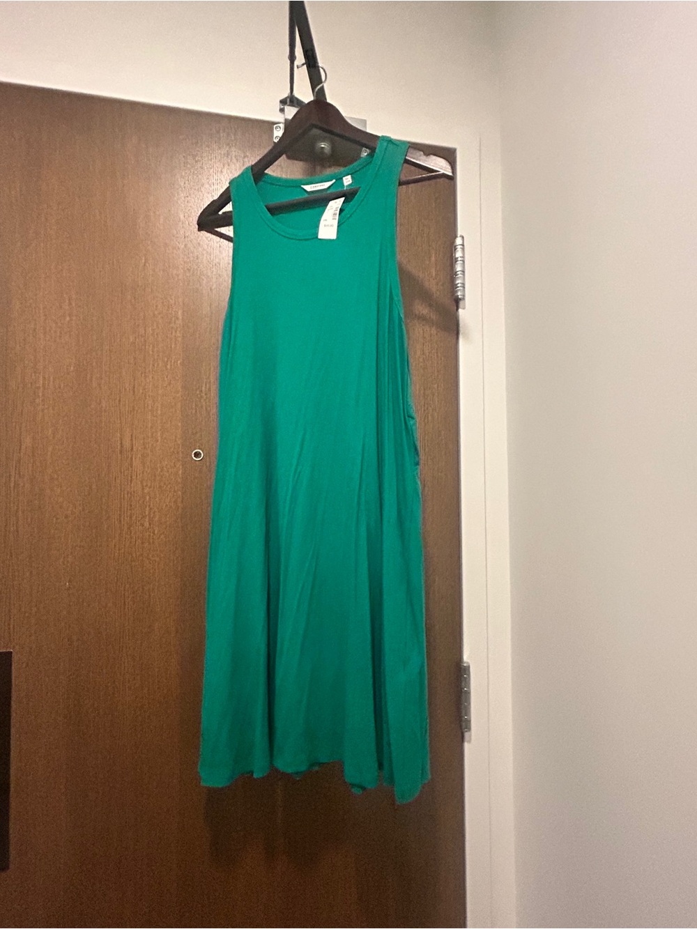Reitmans Sleeveless Swing Dress in Emerald Green, new